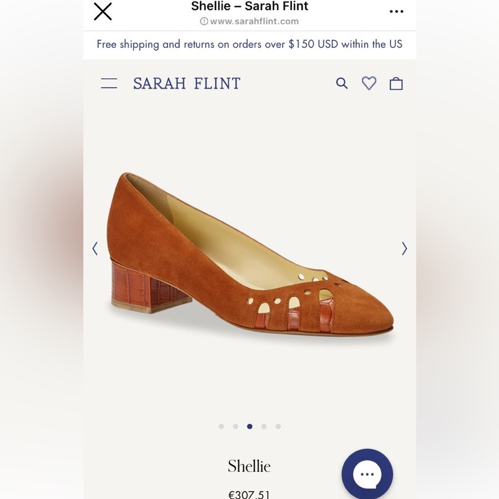 Sarah Flint Shellie Brown and Tan Block Heel